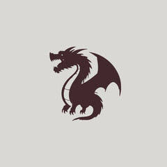 Dragon Logo EPS Format Design Very Cool