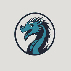 Dragon Logo EPS Format Design Very Cool