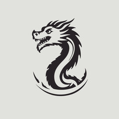 Dragon Logo EPS Format Design Very Cool