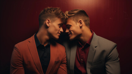 Obraz premium A Gay Couple’s Journey to Parenthood: How They Overcame the Challenges and Found Happiness