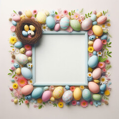 Naklejka na ściany i meble Easter Materials　イースターに関するイラスト