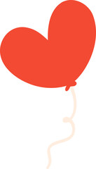 Heart shape balloon with wire