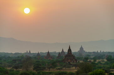 Sunset in Bagan, Myanmar