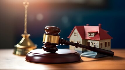 Concept Of Real Estate Law, Auctions, And Home Purchase. Сoncept Real Estate Law, Auctions, Home Purchase, Property Transactions, Legal Rights