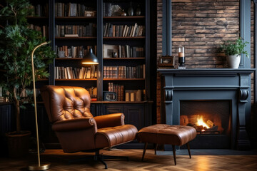 Living house modern room armchair furniture design decor style interior home