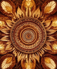 circular style flower image