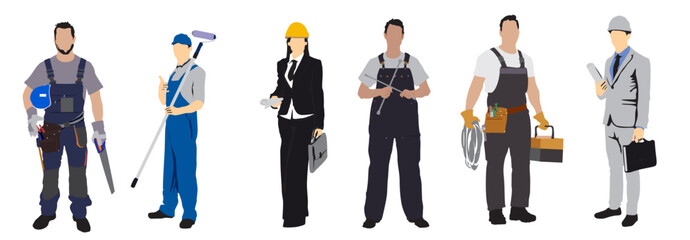 Obraz premium different workers
