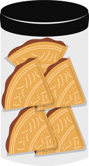 Eid cookies Illustration, Eid Al fitr clipart 