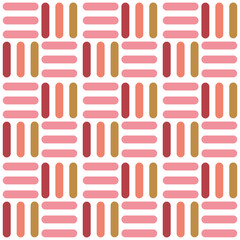 seamless pattern with hand drawn hearts