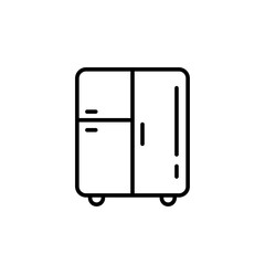 Refrigerator outline icons, Electronic minimalist vector illustration ,simple transparent graphic element .Isolated on white background