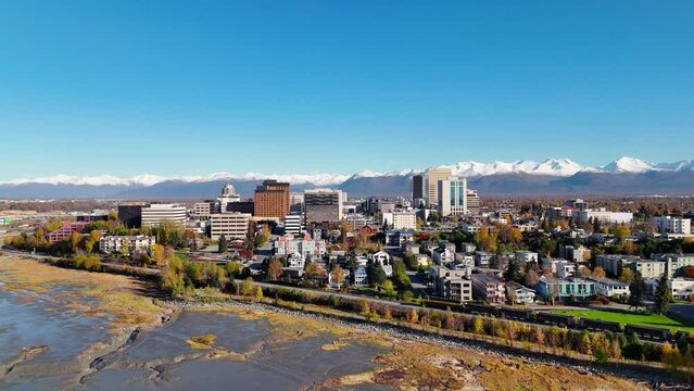 Train spotting over Anchorage Alaska