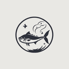 Fish Logo EPS Format Design Very Cool