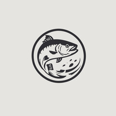 Fish Logo EPS Format Design Very Cool