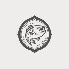 Fish Logo EPS Format Design Very Cool