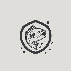 Fish Logo EPS Format Design Very Cool