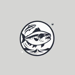 Fish Logo EPS Format Design Very Cool
