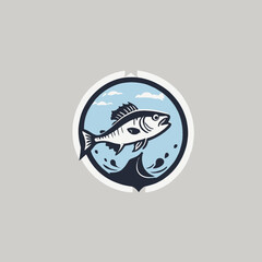 Fish Logo EPS Format Design Very Cool