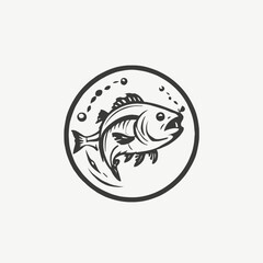 Fish Logo EPS Format Design Very Cool