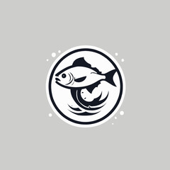 Fish Logo EPS Format Design Very Cool