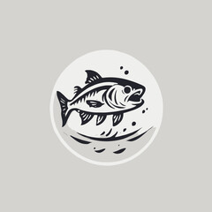 Fish Logo EPS Format Design Very Cool
