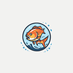 Fish Logo EPS Format Design Very Cool