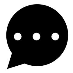 Speech Bubble With Text Lines icon vector