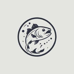 Fishing Logo EPS Format Design Very Cool
