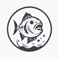 Fishing Logo EPS Format Design Very Cool