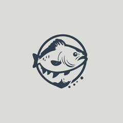 Fishing Logo EPS Format Design Very Cool
