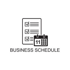 Fototapeta na wymiar business schedule icon , reminder icon