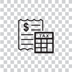 tax calculator icon , investment icon
