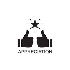 appreciation icon , business icon vector