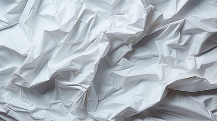 Obraz premium crumpled white paper