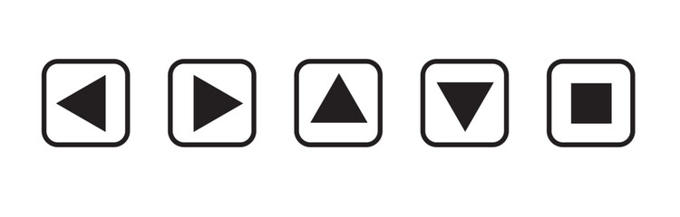 Arrow series icons on transparent background. vector illustration icons. eps, png, jpg 