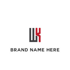 WK logo. W K design. White WK letter. WK, W K letter logo design. Initial letter WK linked circle uppercase monogram logo. W K letter logo vector design.	
