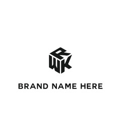 WRK logo. W R K design. White WRK letter. WRK, W R K letter logo design. Initial letter WRK linked circle uppercase monogram logo. W R K letter logo vector design.	
