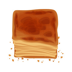 Logo Illustration of line art Puff Pastry