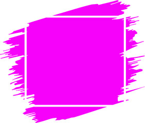 Grunge paint stroke with square frame	
