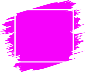 Grunge paint stroke with square frame	
