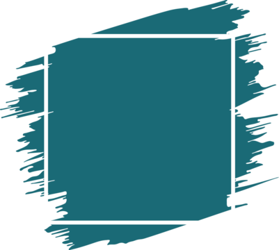 Grunge paint stroke with square frame	
