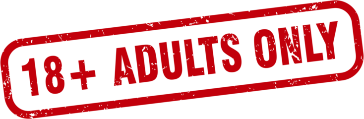 18+ red sign stamp, adults only red rubber seal stamp
