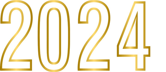 Golden 2024 happy new year, gold 2024 new year	
