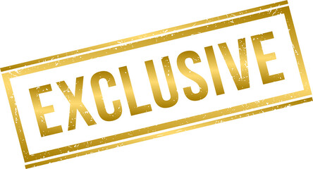 Golden exclusive rubber stamp