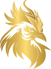 Golden rooster animal