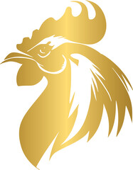 Golden rooster animal