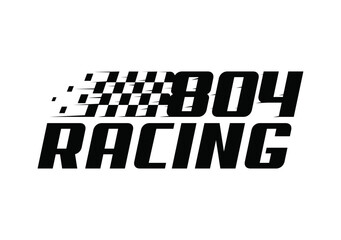 Vector racing logo design