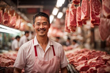 Fotobehang butcher at work © viva_ai_create