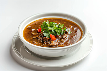 Indonesian food spicy Rawon soup 