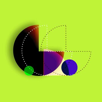 Square Video Vector Graphic Motion Animation Geometric Illustration	
