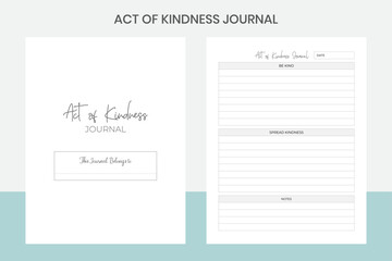 Act of Kindness Journal Kdp Interior